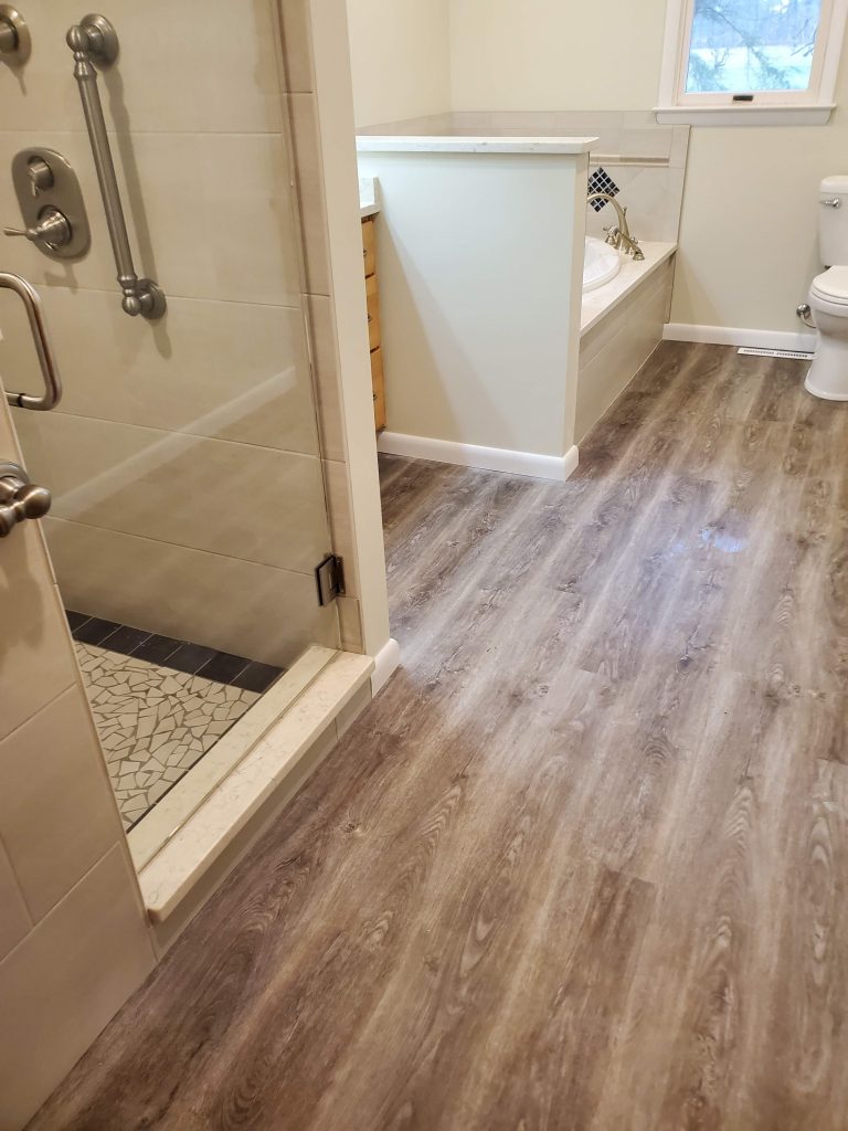 new bathroom floor